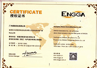 Сертификат генератора ENGGA 